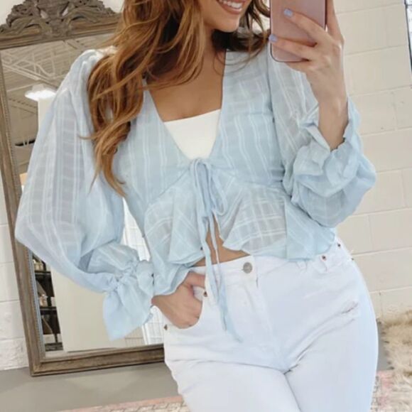 Mable Call Me After Work Blouse Women’s Small - Picture 1 of 5